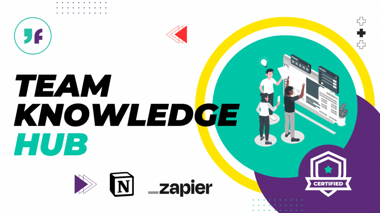 Team Knowledge Hub - Notion and Zapier